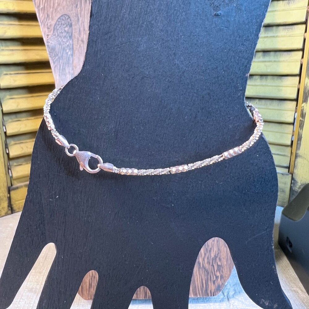 Rose Gold over Bronze Milor Italy Bracelet